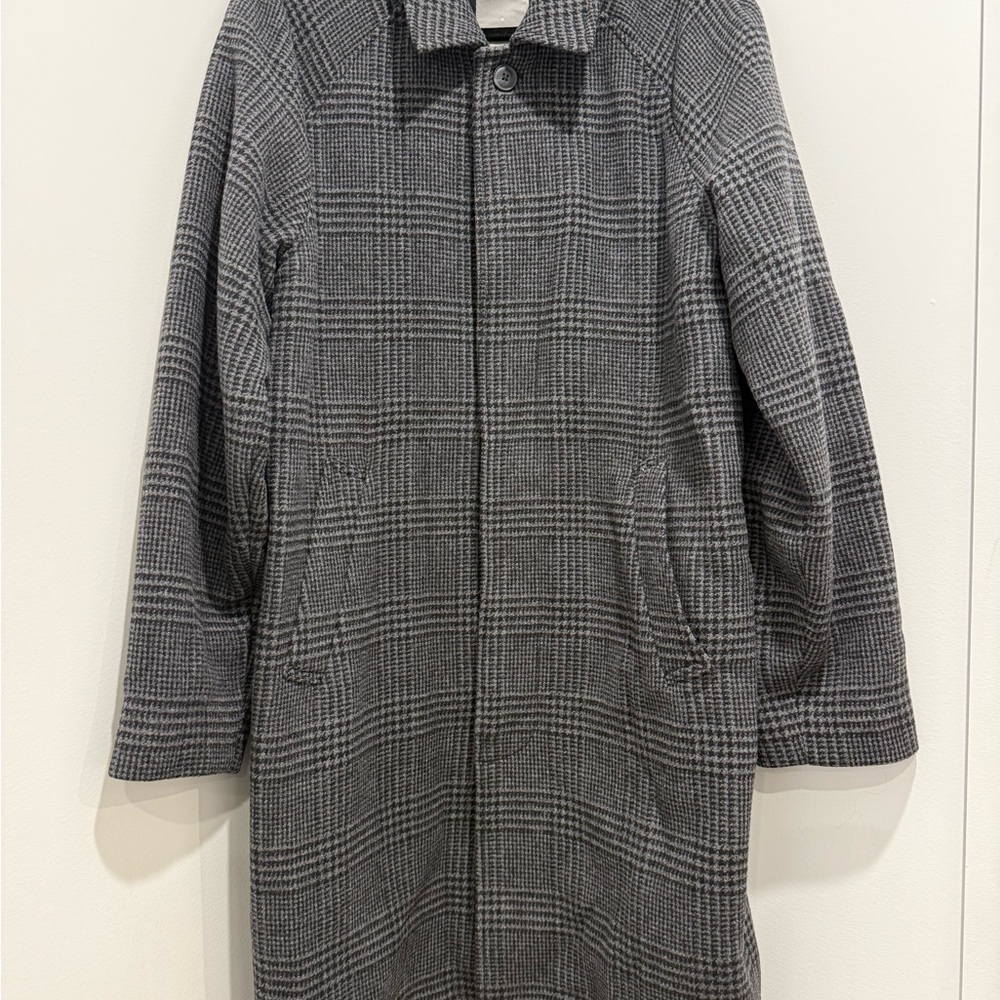 SOLD OUT Mens knee-length wool car coat